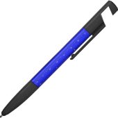 Ручка-стилус пластиковая шариковая многофункциональная (6 функций) Multy, синий, арт. 026312703