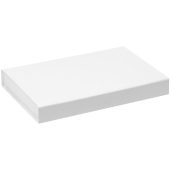 Коробка Silk с ложементом под ежедневник 13×21 см и ручку, белая