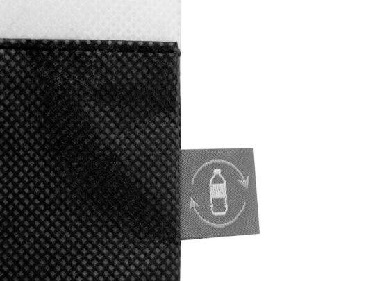 Сумка-шоппер двухцветная Revive из нетканого переработанного материала, черный, арт. 026308803