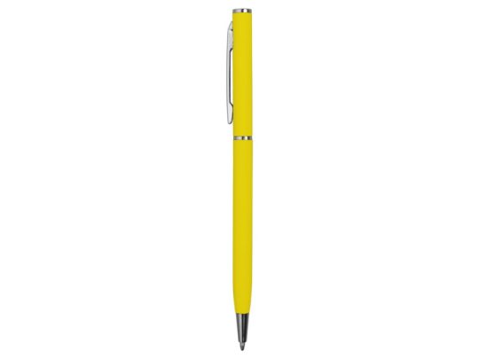 Ручка металлическая шариковая Атриум с покрытием софт-тач, желтый, арт. 026299003