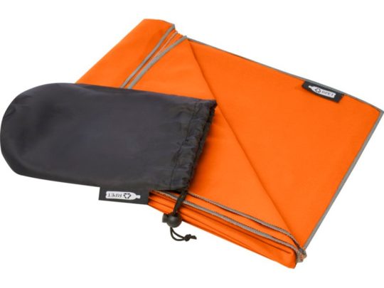 Pieter сверхлегкое быстросохнущее полотенце из переработанного РЕТ-пластика, оранжевый, арт. 026309103