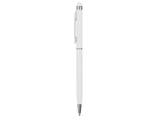 Ручка-стилус шариковая Jucy Soft с покрытием soft touch, белый (Р), арт. 026620703