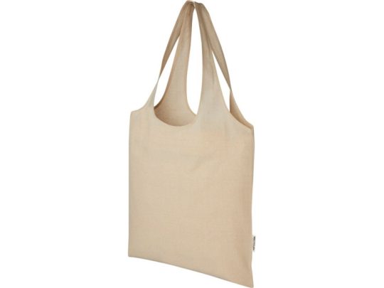Модная эко-сумка Pheebs объемом 7 л из переработанного хлопка плотностью 150 г/м², heather natural, арт. 026597003