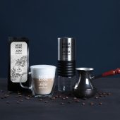 Набор кружка, кофемолка, турка, кофе — Мой кофе. Мои правила, арт. BLB-033