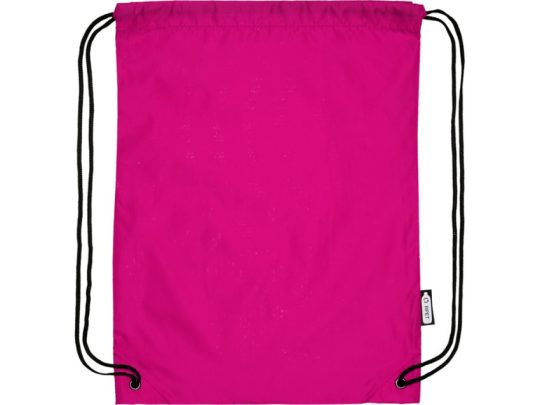 Рюкзак со шнурком Oriole из переработанного ПЭТ, фуксия, арт. 026299903