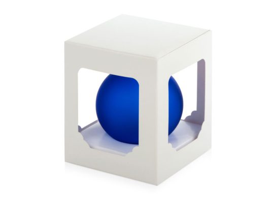 Стеклянный шар синий матовый, заготовка шара 6 см, цвет 62, арт. 026334403