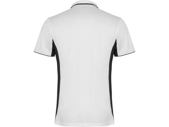 Рубашка поло Montmelo мужская с длинным рукавом, белый/черный (3XL), арт. 026325503