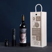 Набор бутылка вина, штопор, вакуумная пробка — Набор с вином, арт. BLB-042