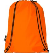 Рюкзак со шнурком Oriole из переработанного ПЭТ, оранжевый, арт. 026299703