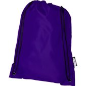Рюкзак со шнурком Oriole из переработанного ПЭТ, пурпурный, арт. 026299803