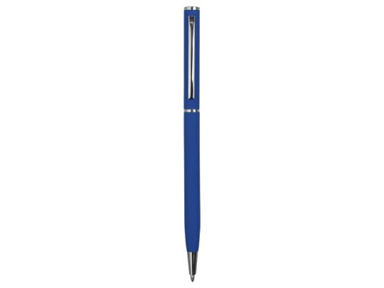 Ручка металлическая шариковая Атриум с покрытием софт-тач, синий классический, арт. 026299203