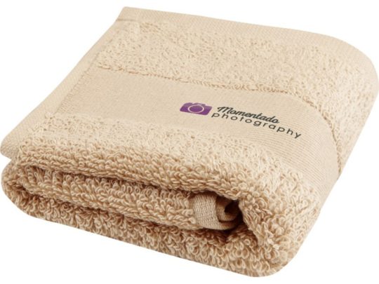Хлопковое полотенце для ванной Sophia 30×50 см плотностью 450 г/м², бежевый, арт. 026600903