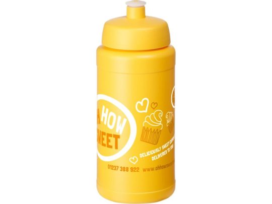 Спортивная бутылка Baseline® Plus объемом 500 мл, желтый, арт. 026586203
