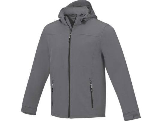 Куртка софтшел Langley мужская, steel grey (3XL), арт. 026291803