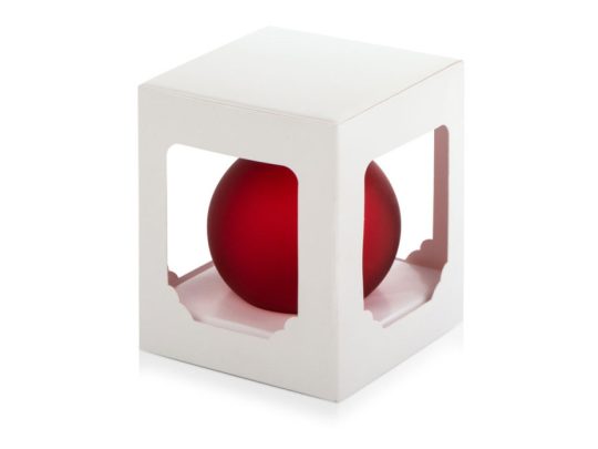 Стеклянный шар красный матовый, заготовка шара 6 см, цвет 12, арт. 026334303
