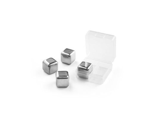 GLACIER . Набор стальных кубов, серебряный, арт. 026609103