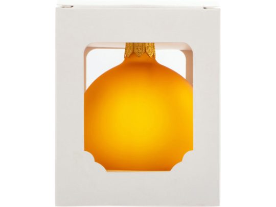 Стеклянный шар желтый матовый, заготовка шара 6 см, цвет 23, арт. 026334503