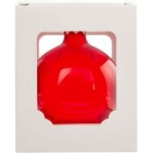 Стеклянный шар красный полупрозрачный, заготовка шара 6 см, цвет 13, арт. 026574303