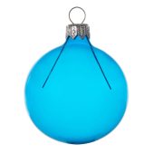 Стеклянный шар голубой полупрозрачный, заготовка шара 6 см, цвет 61, арт. 026334103
