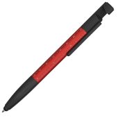 Ручка-стилус пластиковая шариковая многофункциональная (6 функций) Multy, красный, арт. 026312803