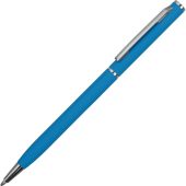 Ручка металлическая шариковая Атриум с покрытием софт-тач, голубой, арт. 026298803