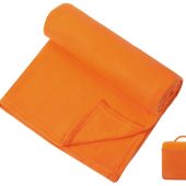 Плед для путешествий Flight в чехле с ручкой и карманом, оранжевый, арт. 026302503