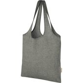 Модная эко-сумка Pheebs объемом 7 л из переработанного хлопка плотностью 150 г/м², heather black, арт. 026597303