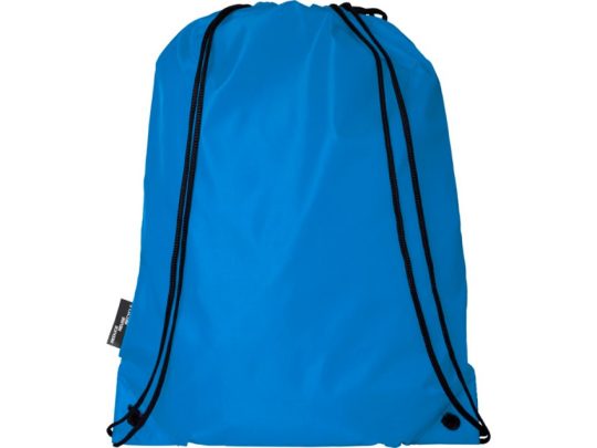 Рюкзак со шнурком Oriole из переработанного ПЭТ, process blue, арт. 026300103