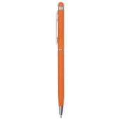 Ручка-стилус шариковая Jucy Soft с покрытием soft touch, оранжевый (Р), арт. 026620803