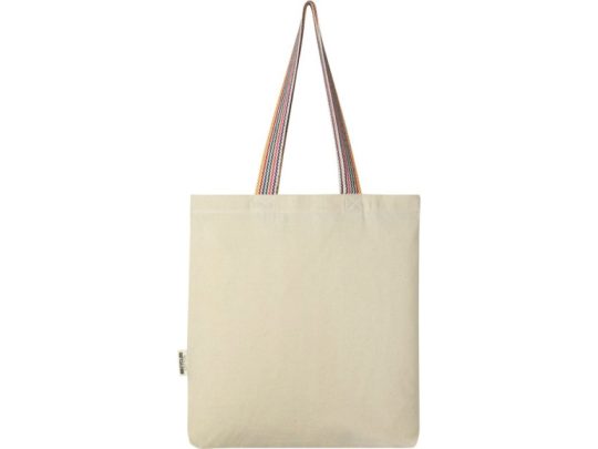 Эко-сумка Rainbow объемом 5л из переработанного хлопка плотностью 180 г/м², натуральный, арт. 026597503