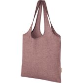 Модная эко-сумка Pheebs объемом 7 л из переработанного хлопка плотностью 150 г/м², heather maroon, арт. 026597103