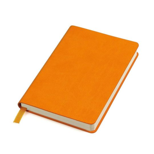 Бизнес-блокнот «URBAN», 130 × 210 мм,  оранжевый,  мягкая обложка,  блок-линейка