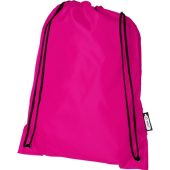 Рюкзак со шнурком Oriole из переработанного ПЭТ, фуксия, арт. 026299903