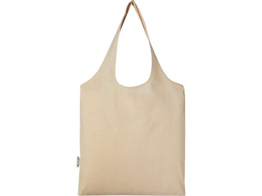 Модная эко-сумка Pheebs объемом 7 л из переработанного хлопка плотностью 150 г/м², heather natural, арт. 026597003