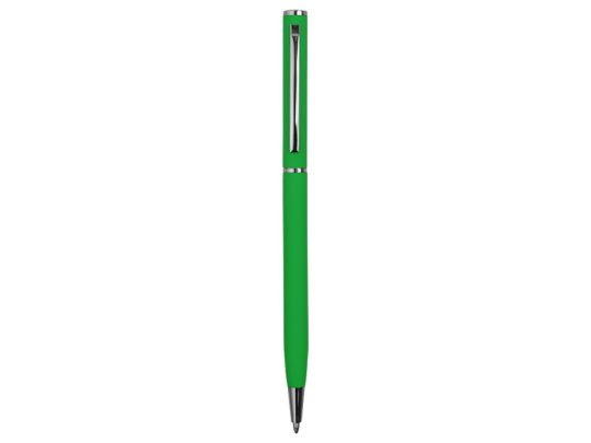 Ручка металлическая шариковая Атриум с покрытием софт-тач, зеленый, арт. 026299103