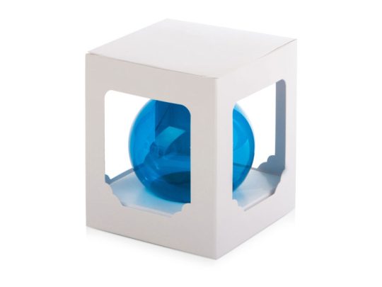 Стеклянный шар голубой полупрозрачный, заготовка шара 6 см, цвет 61, арт. 026334103
