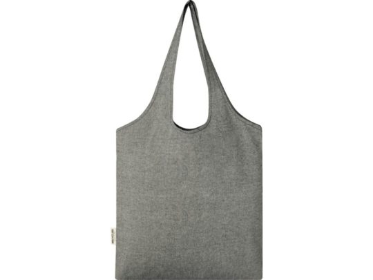 Модная эко-сумка Pheebs объемом 7 л из переработанного хлопка плотностью 150 г/м², heather black, арт. 026597303