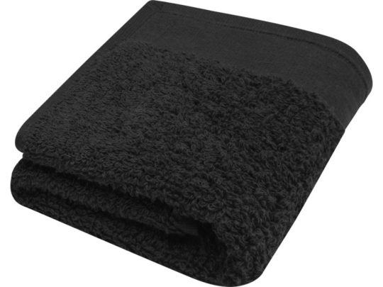 Хлопковое полотенце для ванной Chloe 30×50 см плотностью 550 г/м², черный, арт. 026603103