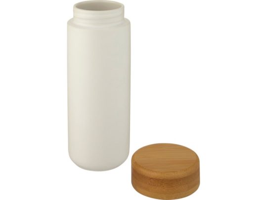 Lumi керамическая кружка объемом 300 мл с бамбуковой крышкой, белый, арт. 026585703