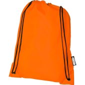 Рюкзак со шнурком Oriole из переработанного ПЭТ, оранжевый, арт. 026299703