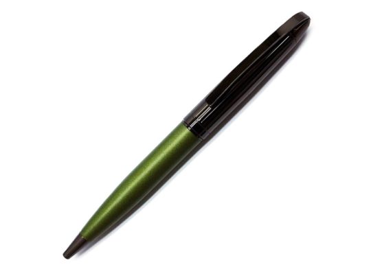 Ручка шариковая Pierre Cardin NOUVELLE, цвет — черненая сталь и зелёный. Упаковка E., арт. 026620103
