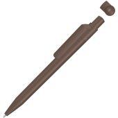 Ручка шариковая из переработанного пластика с матовым покрытием ON TOP RECY, коричневый, арт. 026336703