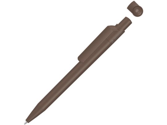 Ручка шариковая из переработанного пластика с матовым покрытием ON TOP RECY, коричневый, арт. 026336703