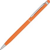 Ручка-стилус шариковая Jucy Soft с покрытием soft touch, оранжевый (Р), арт. 026620803