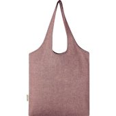 Модная эко-сумка Pheebs объемом 7 л из переработанного хлопка плотностью 150 г/м², heather maroon, арт. 026597103