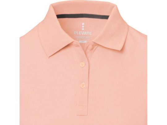 Calgary женская футболка-поло с коротким рукавом, pale blush pink (M), арт. 026293903