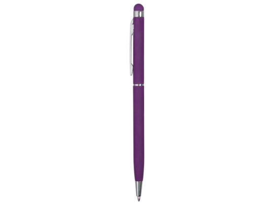 Ручка-стилус шариковая Jucy Soft с покрытием soft touch, фиолетовый (Р), арт. 026620903