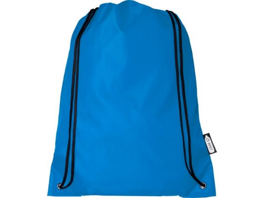 Рюкзак со шнурком Oriole из переработанного ПЭТ, process blue, арт. 026300103