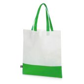 Сумка-шоппер двухцветная Revive из нетканого переработанного материала, зеленый, арт. 026308903