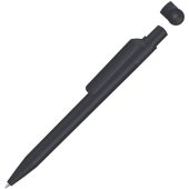Ручка шариковая из переработанного пластика с матовым покрытием ON TOP RECY, черный, арт. 026336303